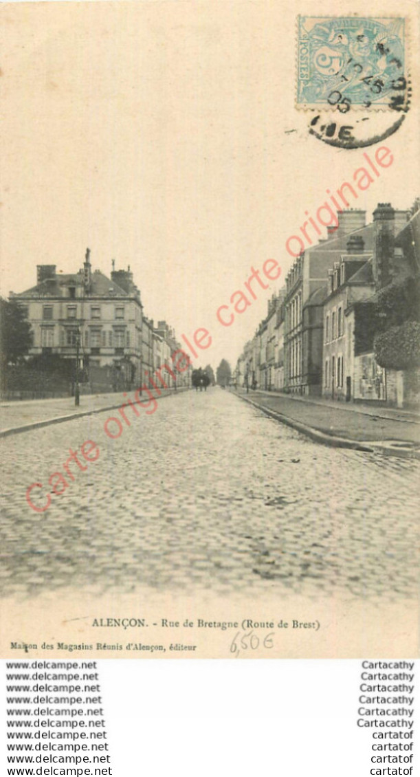 61.  ALENCON . Rue De Bretagne .  Route De Brest . - Alencon