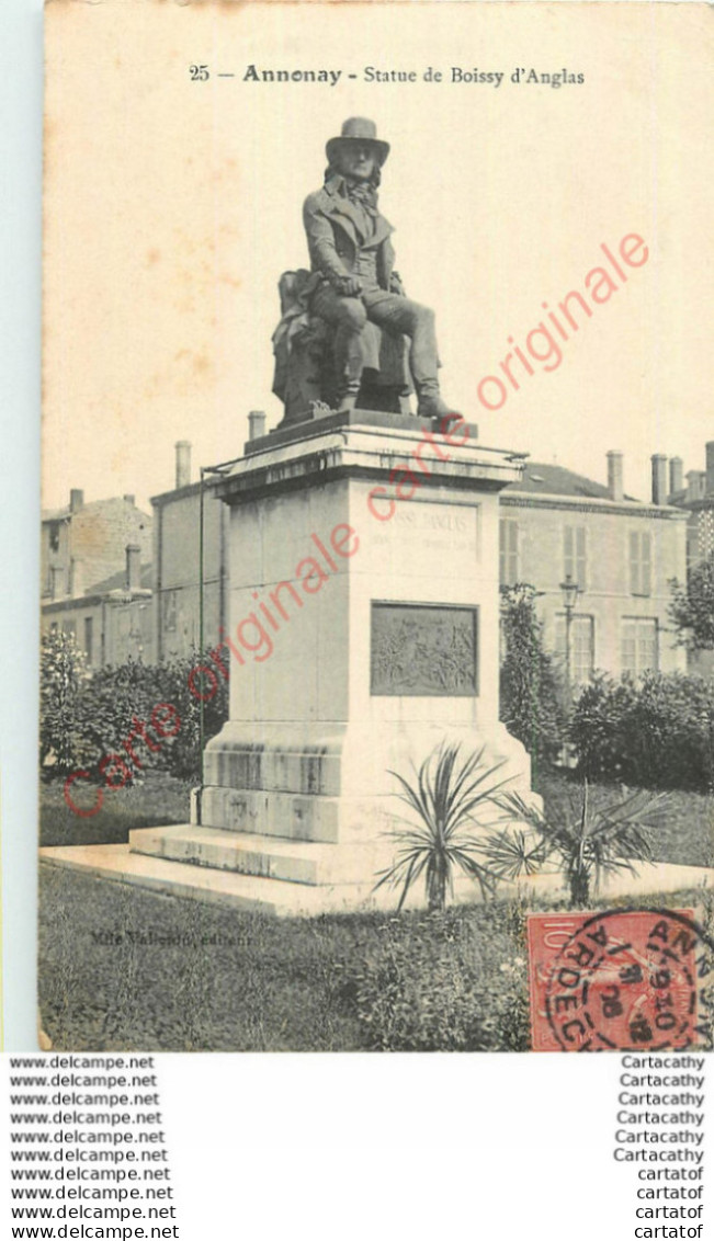 07.  ANNONAY .  Statue De Boissy D'Anglas . - Annonay