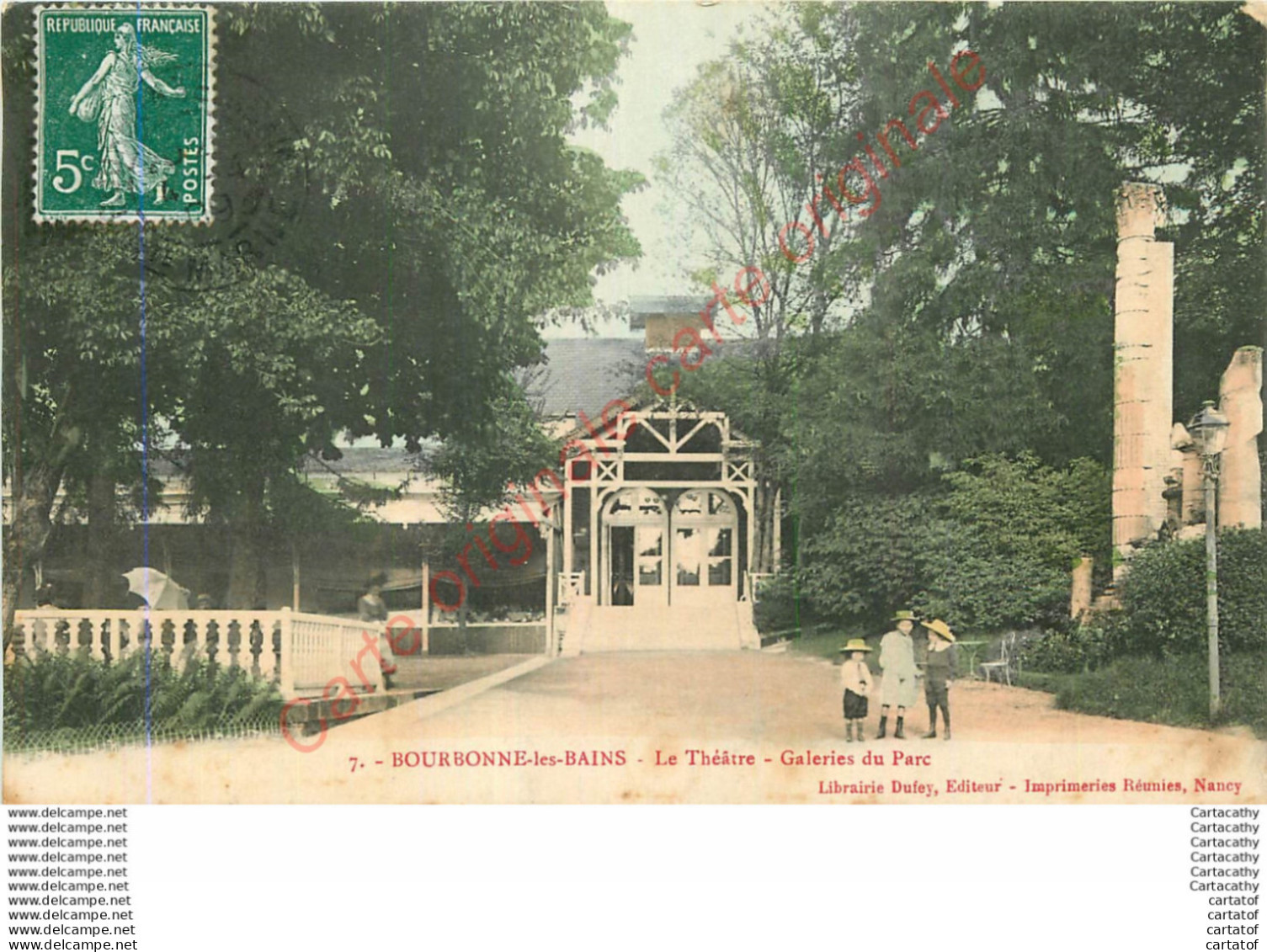 52.  BOURBONNE LES BAINS .  Le Théatre. Galeries Du Parc . - Bourbonne Les Bains