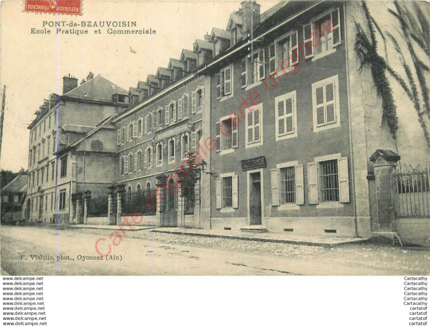 PONT DE BEAUVOISIN .  Ecole Pratique Et Commerciale . - Otros & Sin Clasificación