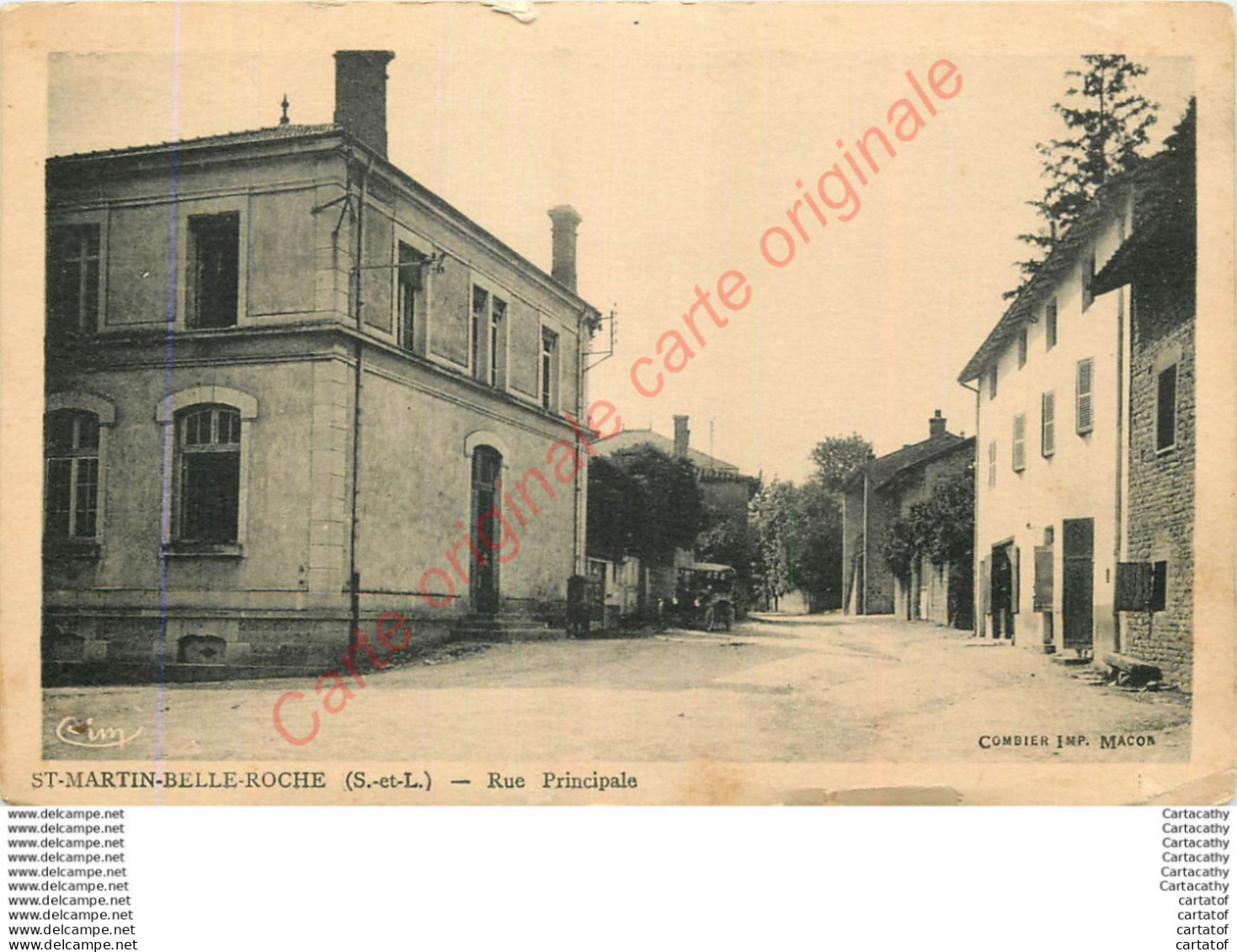 71.  SAINT MARTIN BELLE ROCHE .  Rue Principale . - Andere & Zonder Classificatie