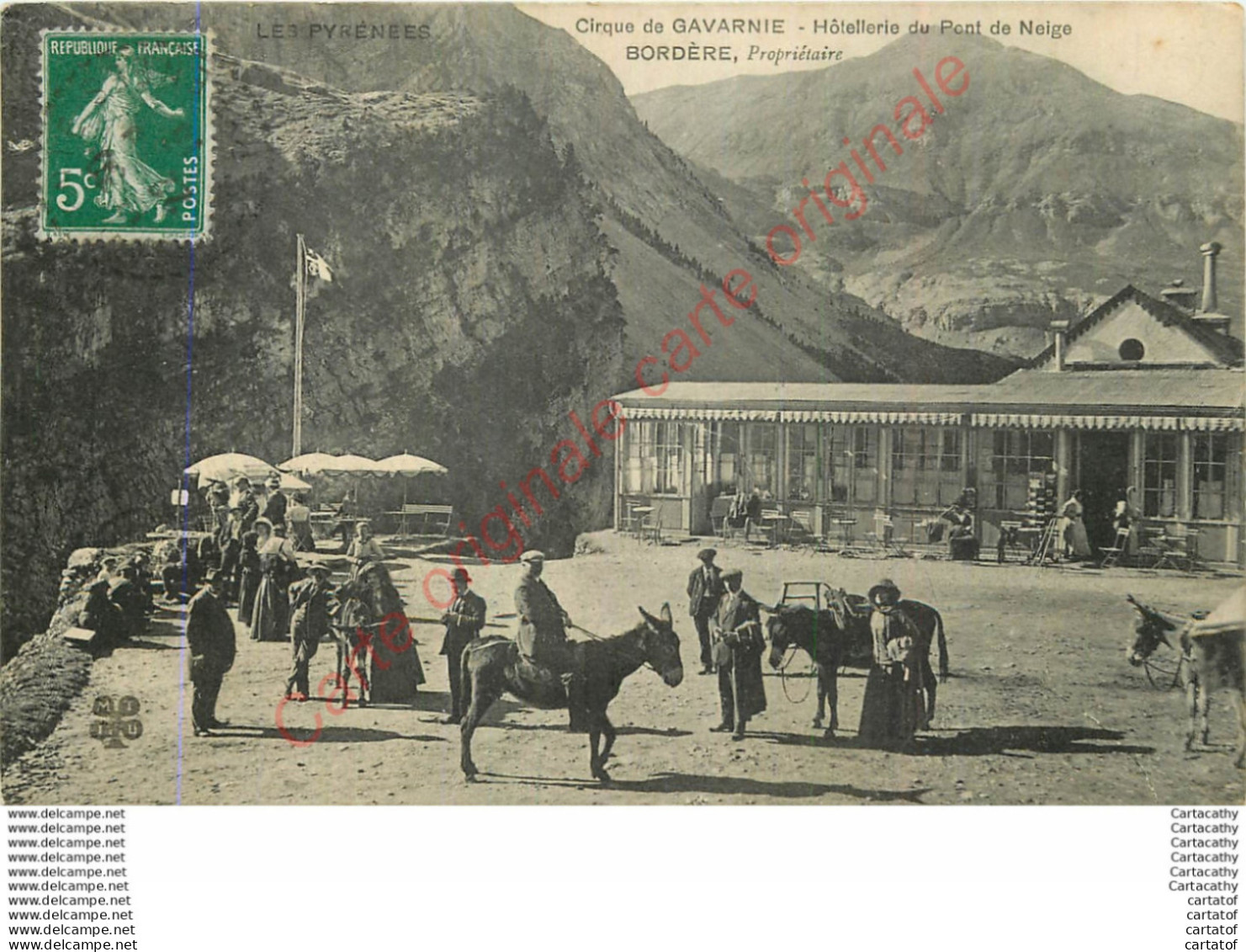 65.  Cirque De GAVARNIE . Hôtellerie Du POnt De Neige .  BORDERE Propriétaire . - Gavarnie