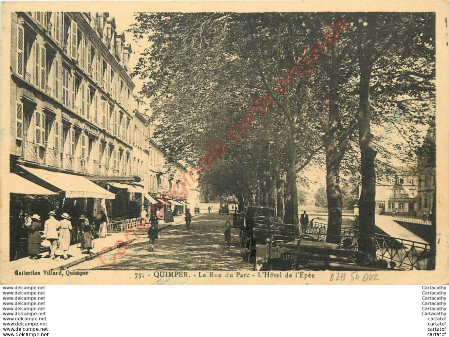 29.  QUIMPER .  La Rue Du Parc .  Hôtel De L'Epée . - Quimper