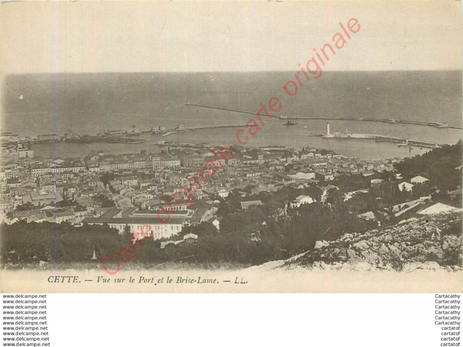 34.  CETTE .  SETE .  Vue Sur Le Port Et Le Brise-lame . - Sete (Cette)