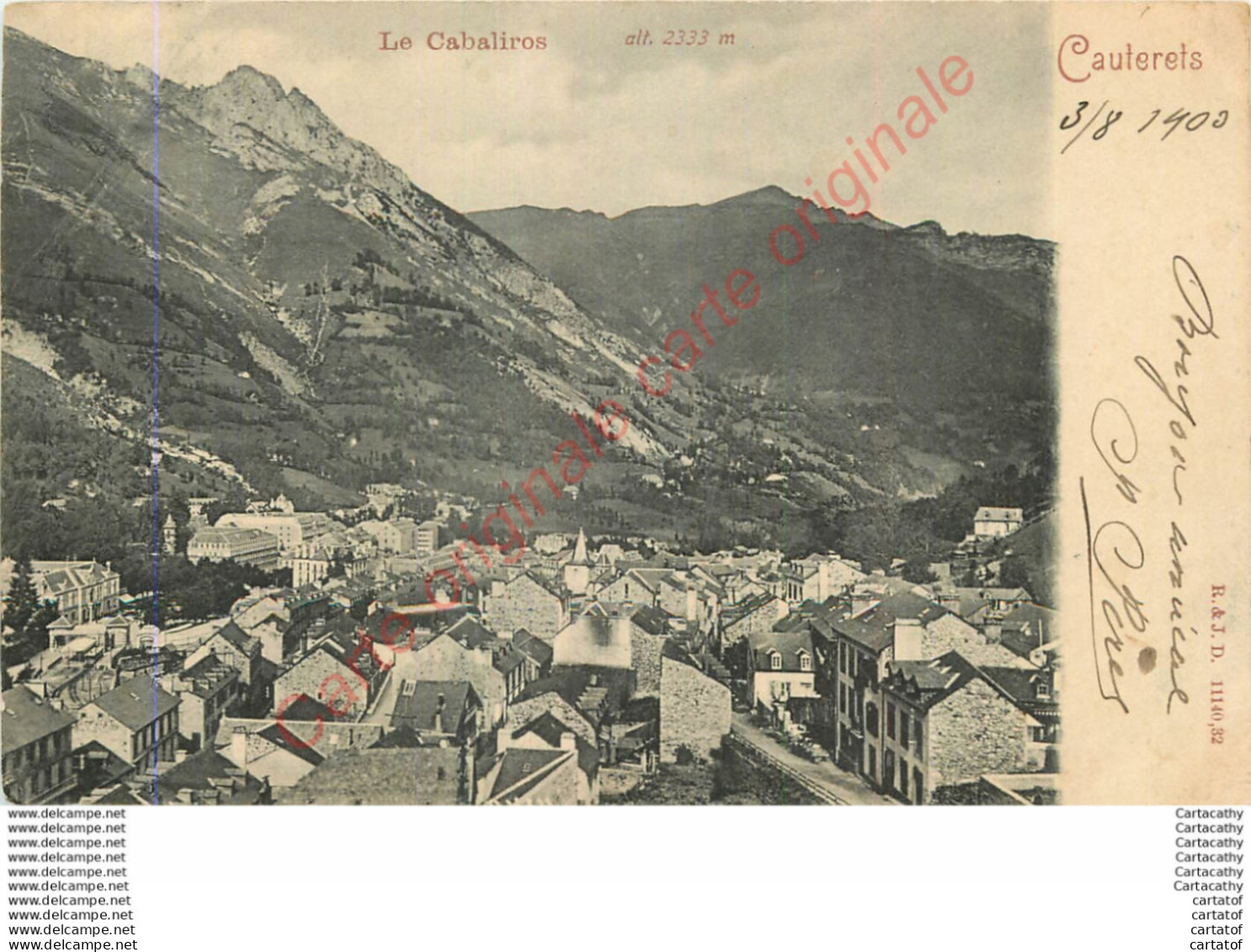 65.  CAUTERETS .  Le Cabaliros . - Cauterets