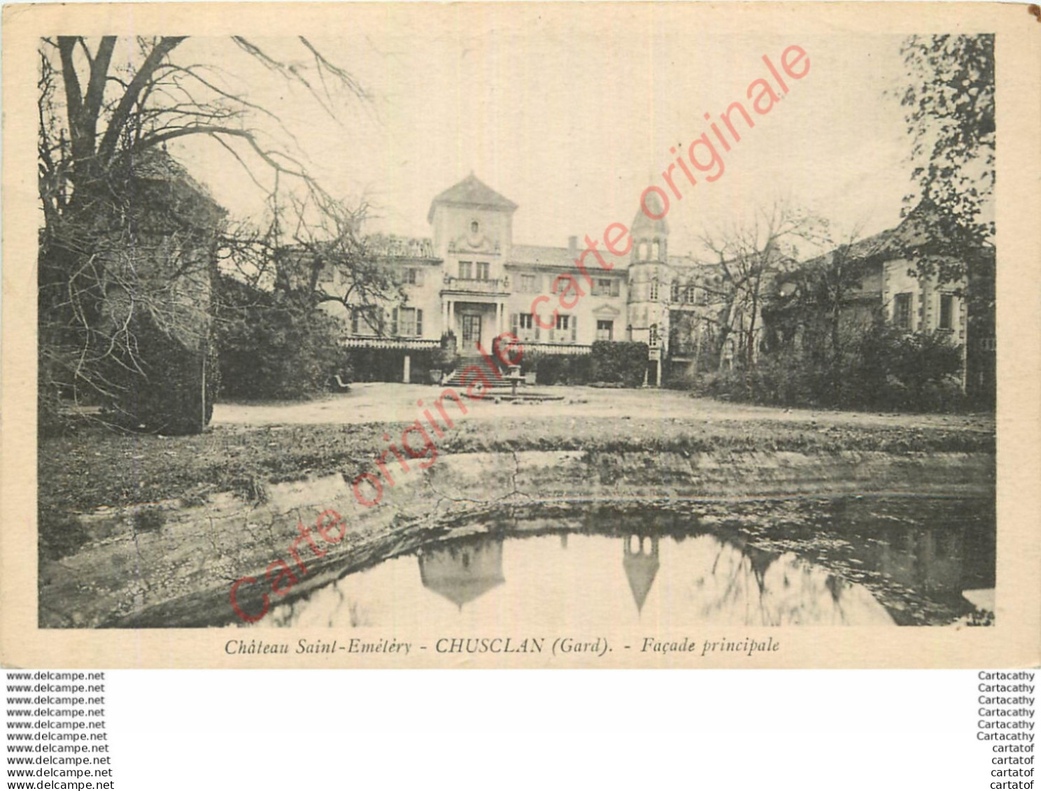 30.  CHUSCLAN .  Château Saint-Emétery . Façade Principale . - Autres & Non Classés