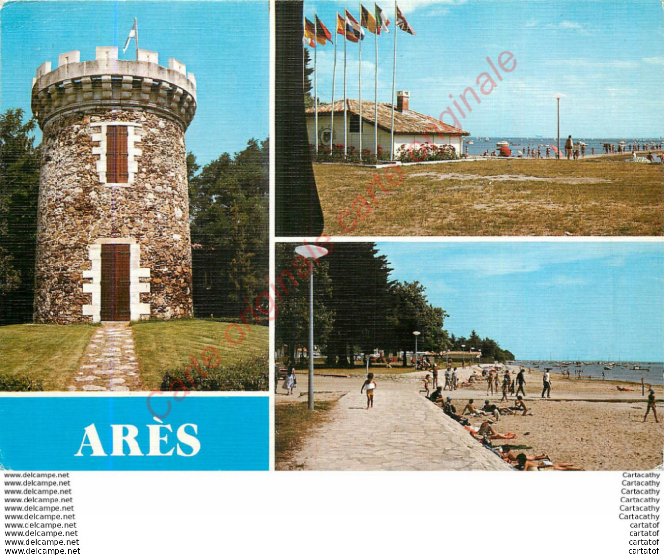 33.  ARES .  CP Multivues . - Arès