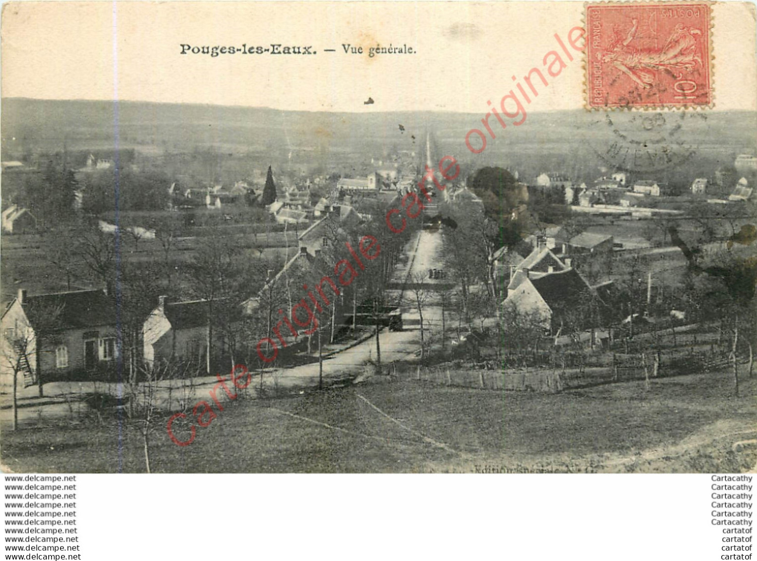 58. POUGES LES EAUX .  Vue Générale .  ( POUGUES ) - Pougues Les Eaux