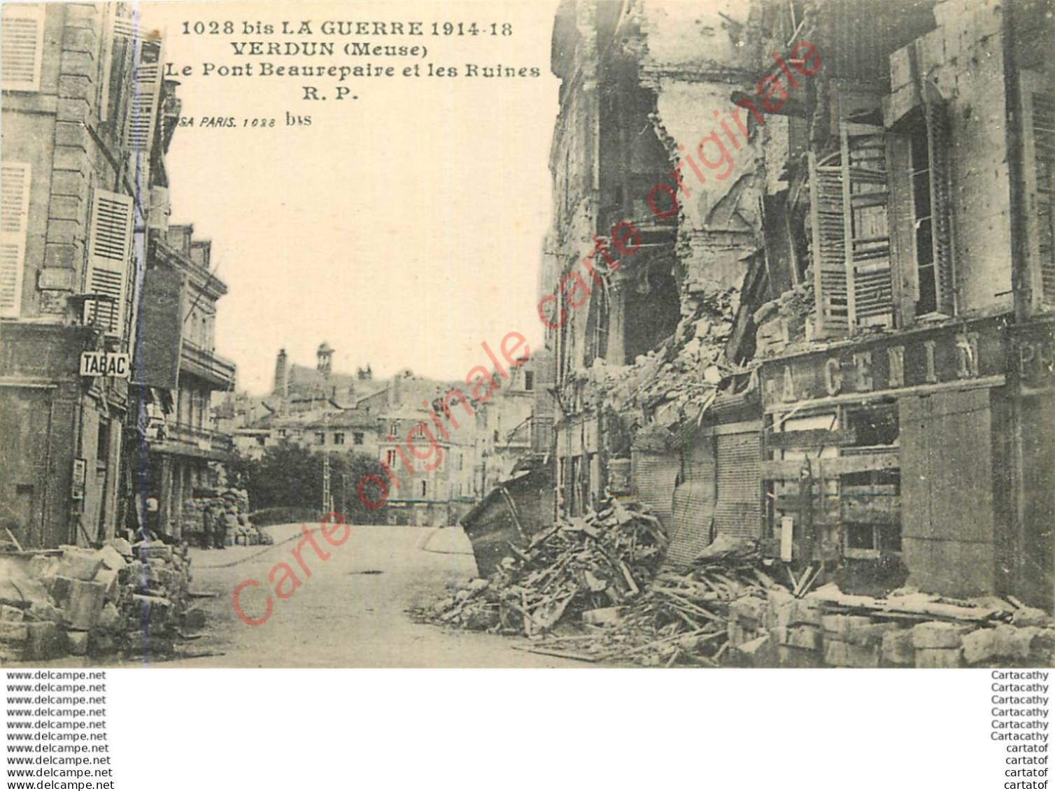 55.  VERDUN .  Le Pont Beaurepaire Et Les Ruines . - Verdun