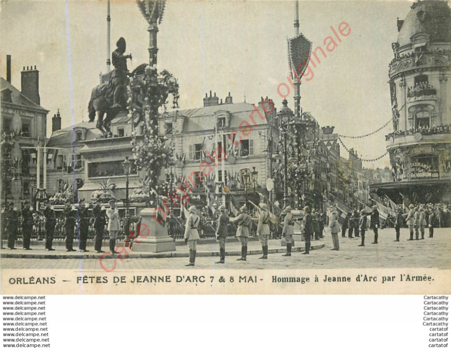 45.  ORLEANS .  Les Fêtes De Jeanne D'Arc .  Hommage Par L'armée . - Orleans