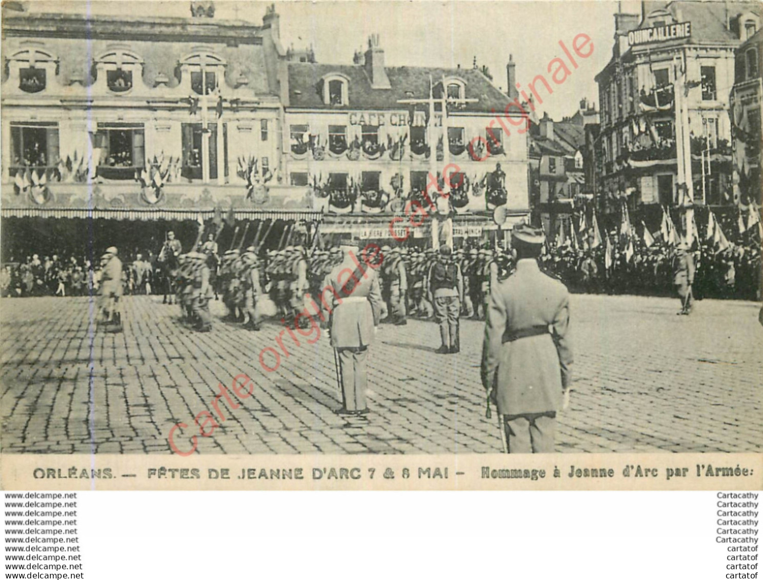 45.  ORLEANS .  Les Fêtes De Jeanne D'Arc .  Hommage Par L'armée . - Orleans