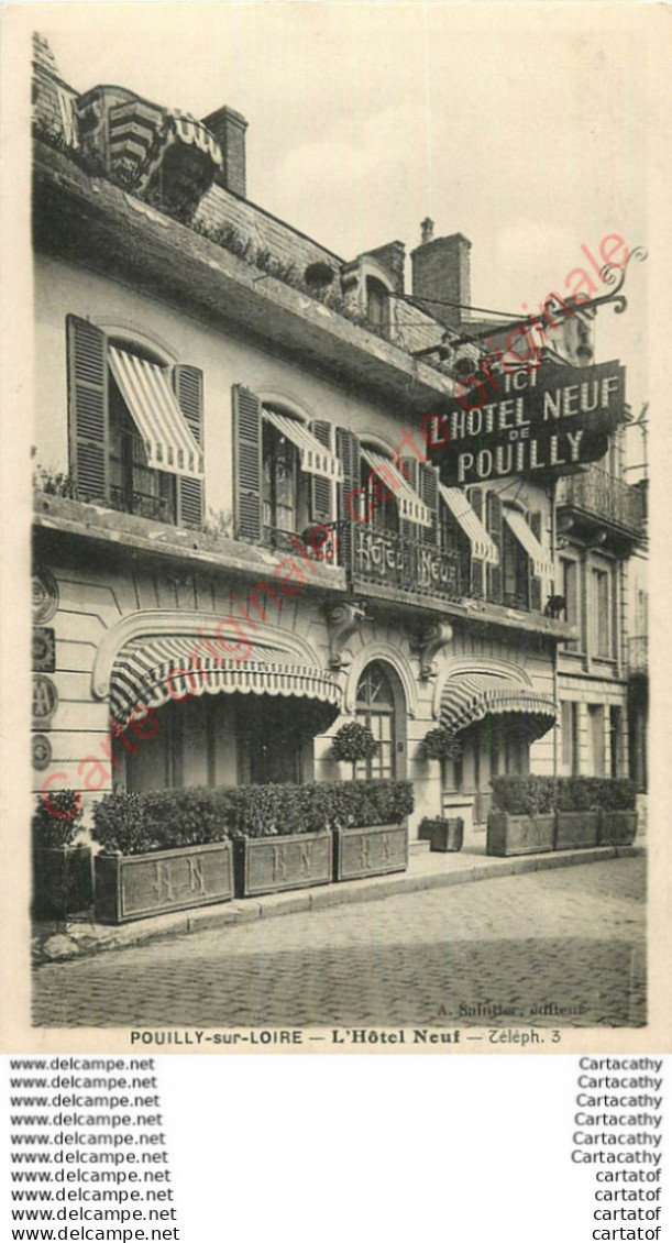 58.  POUILLY SUR LOIRE .  L'Hôtel Neuf . - Pouilly Sur Loire