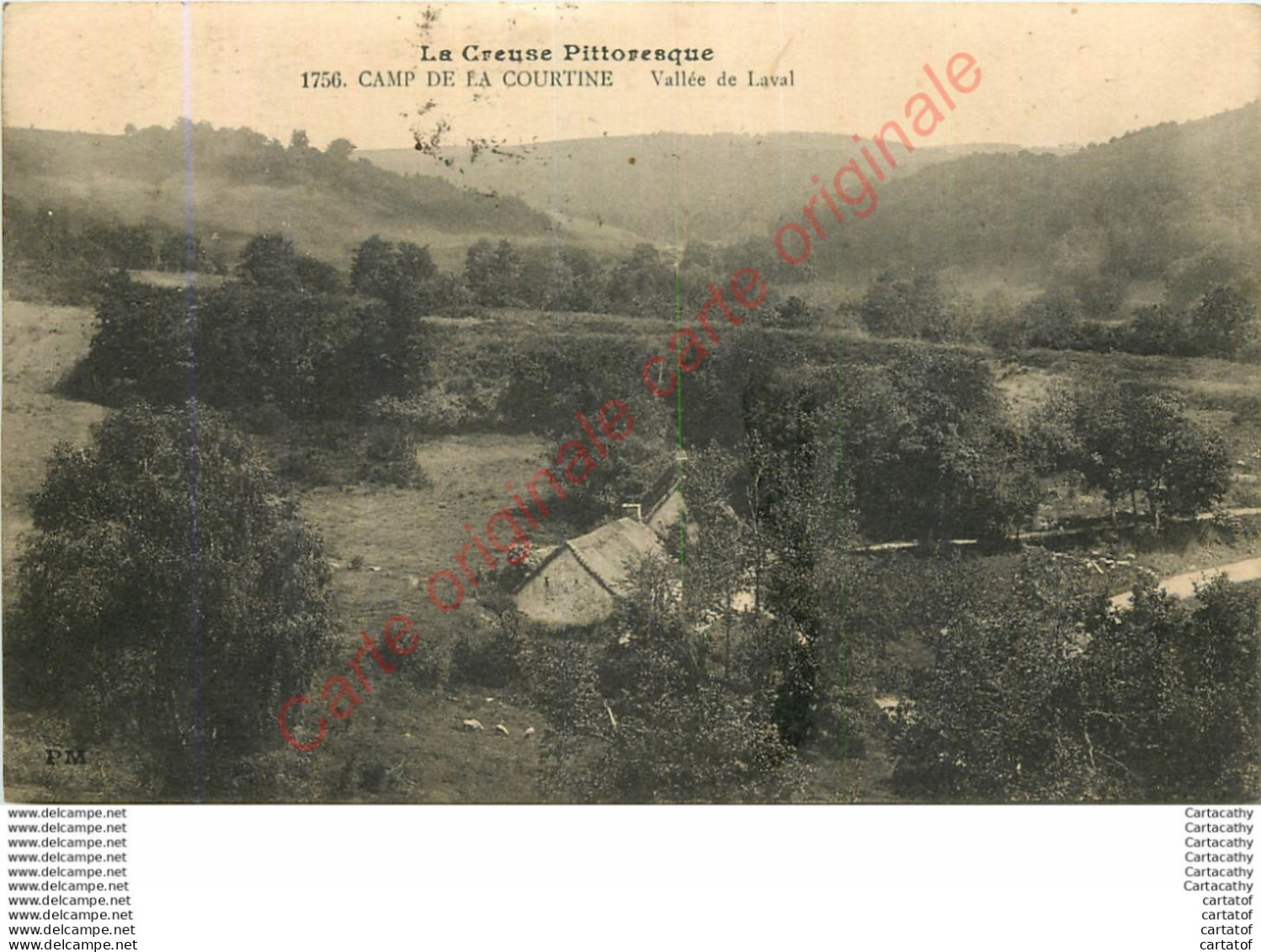 23.  Camp De LA COURTINE .  Vallée De Laval . - La Courtine