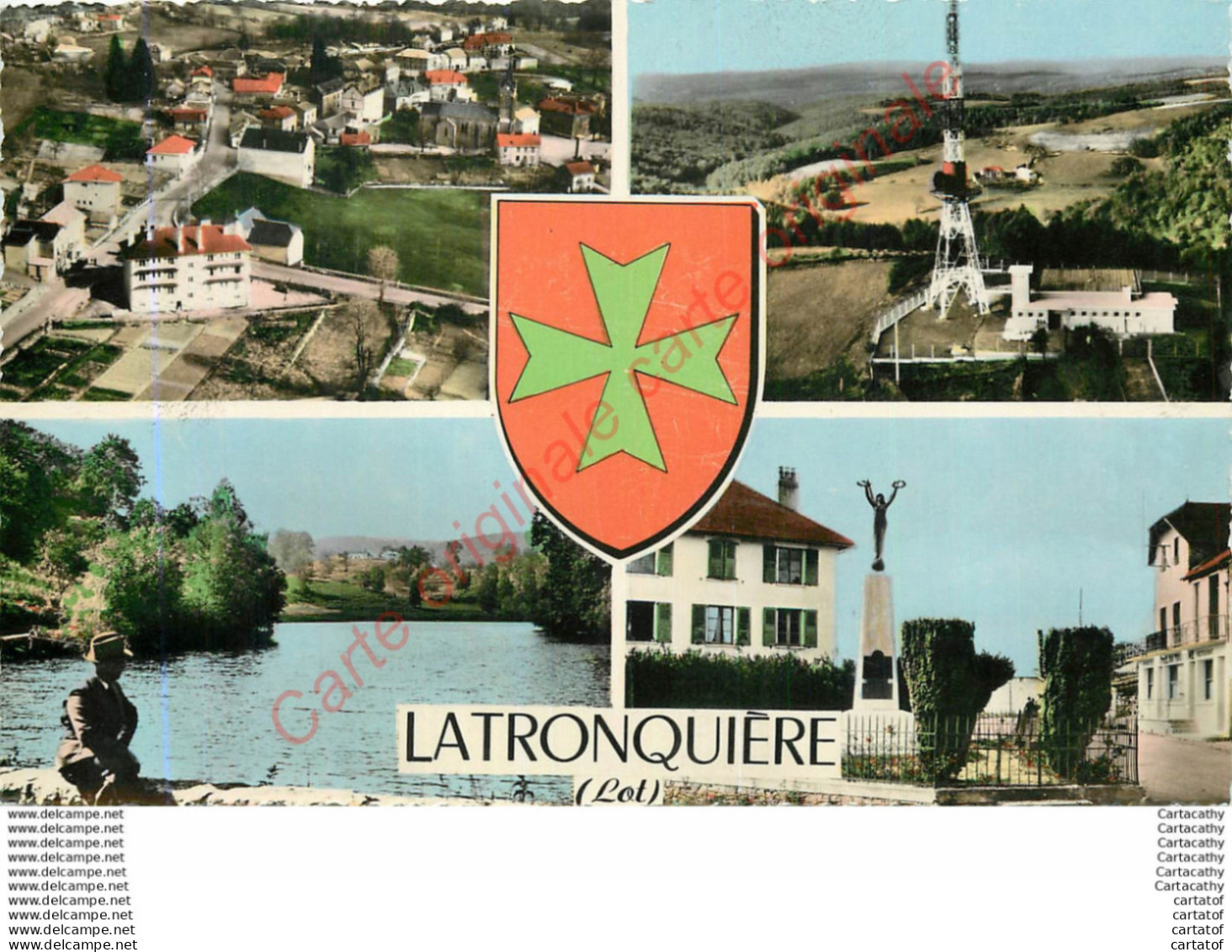 46.  LATRONQUIERE .  CP Multivues . - Latronquiere