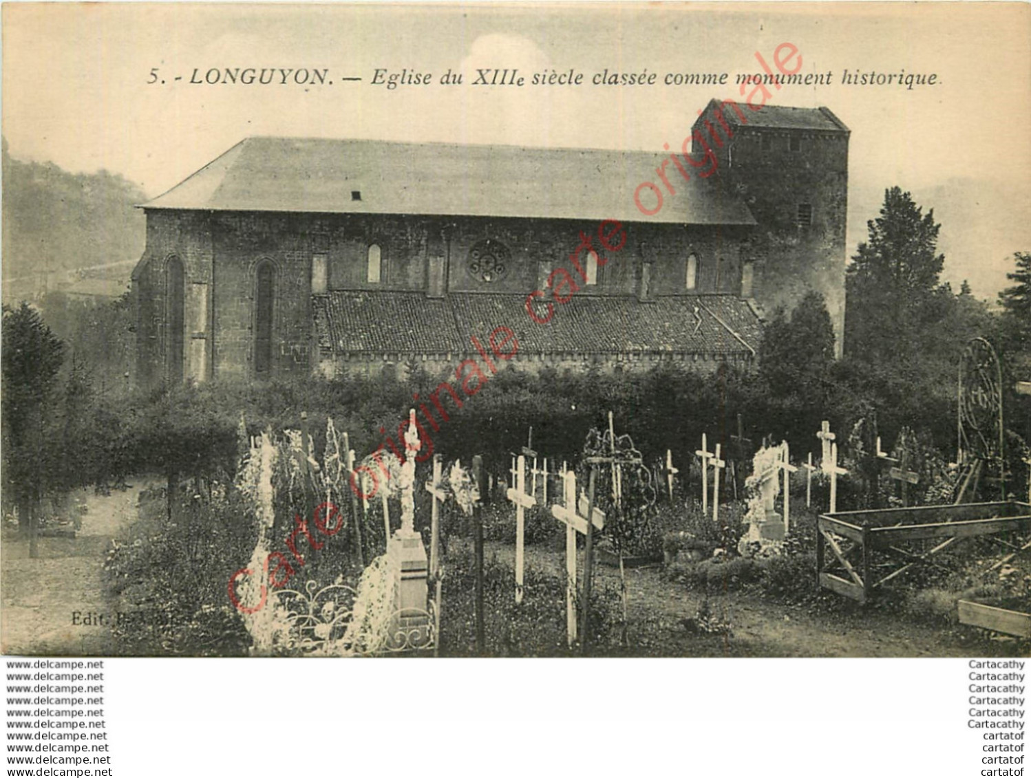 54.  LONGUYON .  Eglise Du XIIIe Siècle Classée Comme Monument Historique . - Longuyon