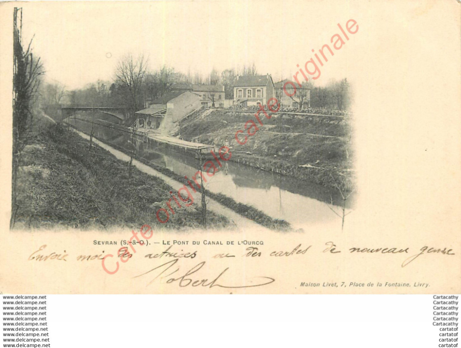 93.  SEVRAN .  Le Pont Du Canal De L'Ourcq . - Sevran