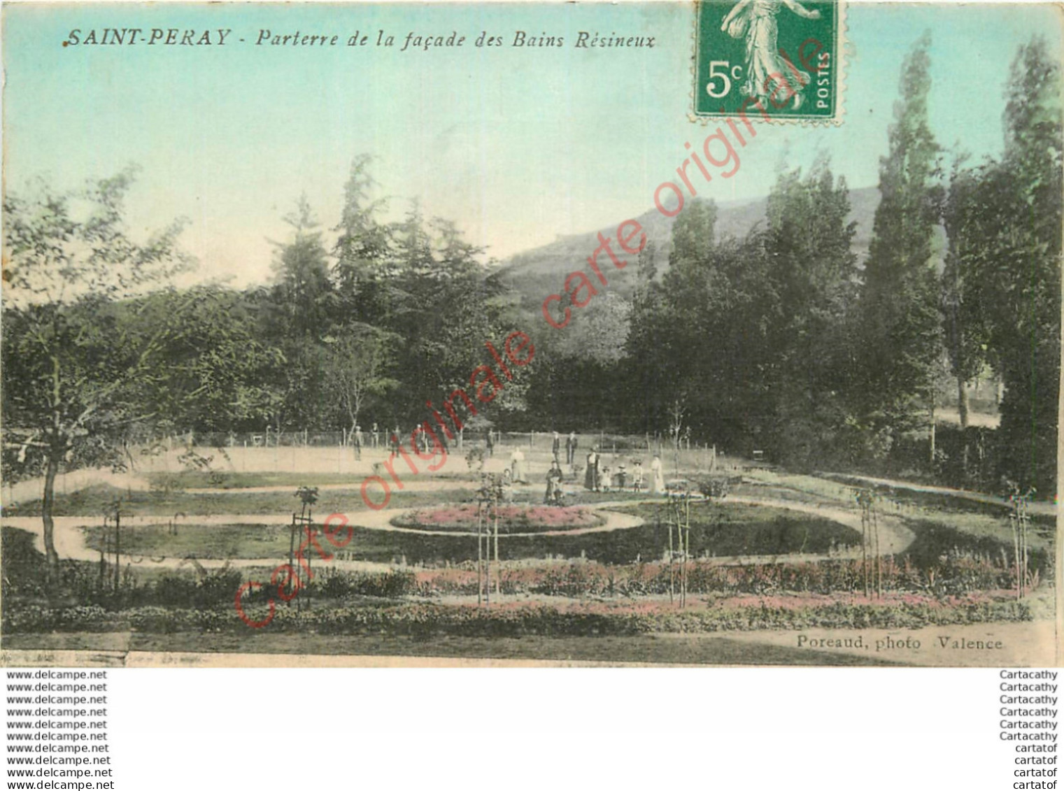 07.  SAINT PERAY .  Parterre De La Façade Des Bains Résineux . - Saint Péray