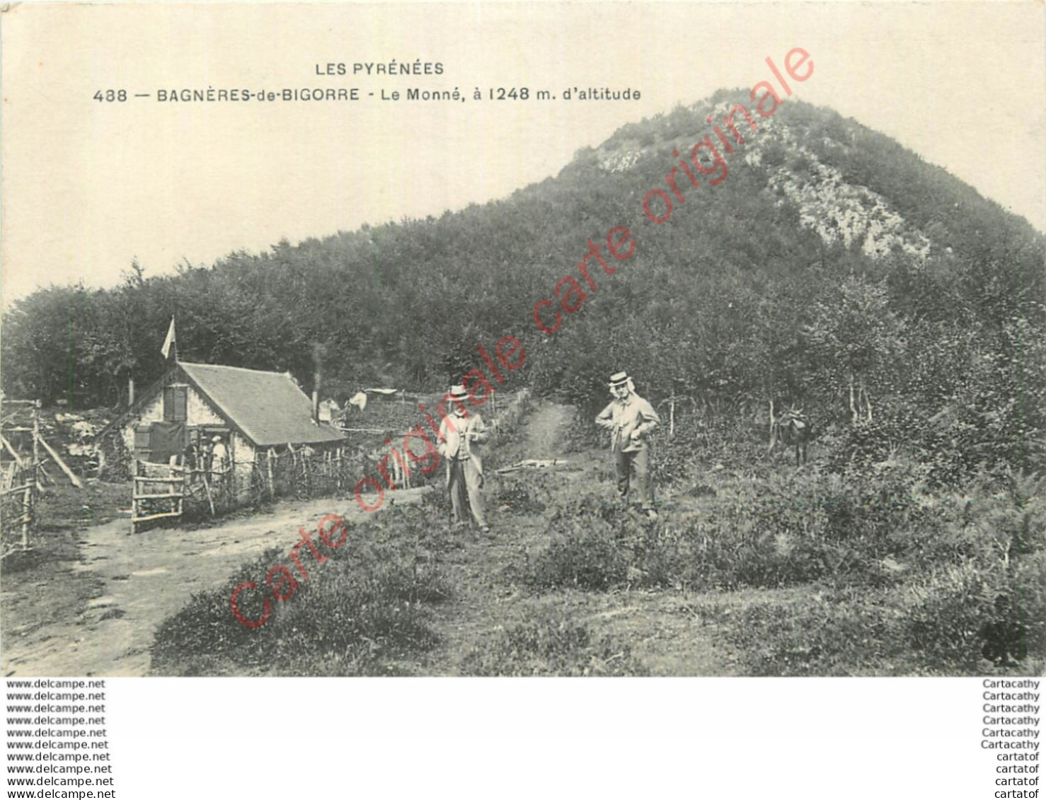 65.  BAGNERES DE BIGORRE .  Le Monné .  CPA Animée . - Bagneres De Bigorre