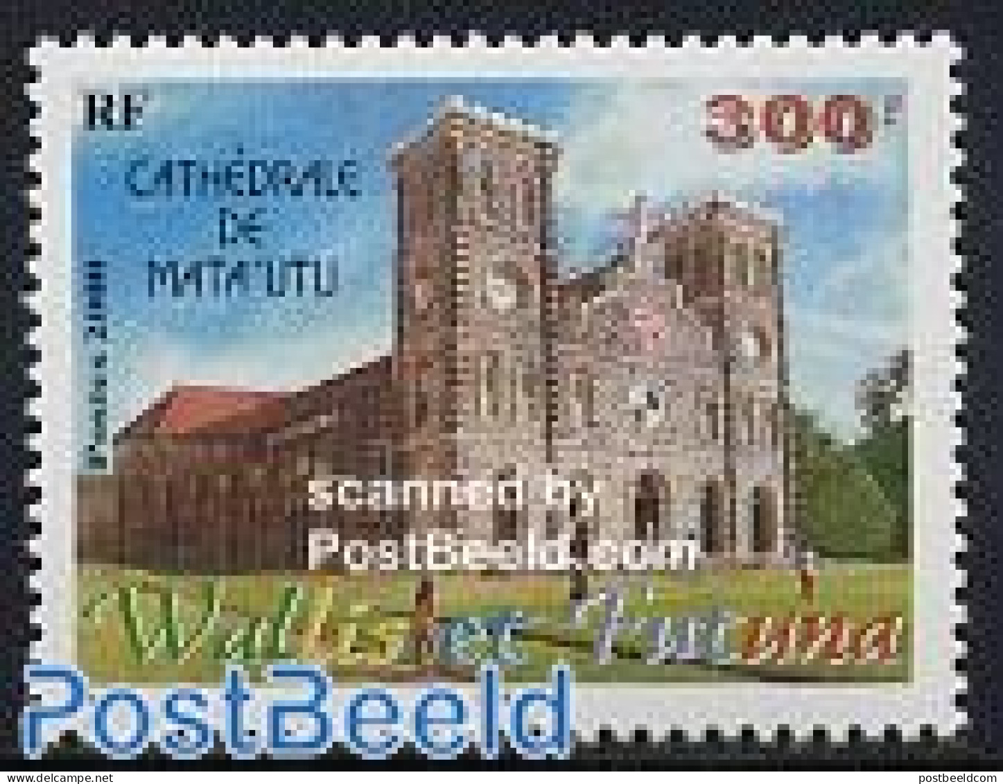Wallis & Futuna 2000 Mata Utu Cathedral 1v, Mint NH, Religion - Churches, Temples, Mosques, Synagogues - Chiese E Cattedrali