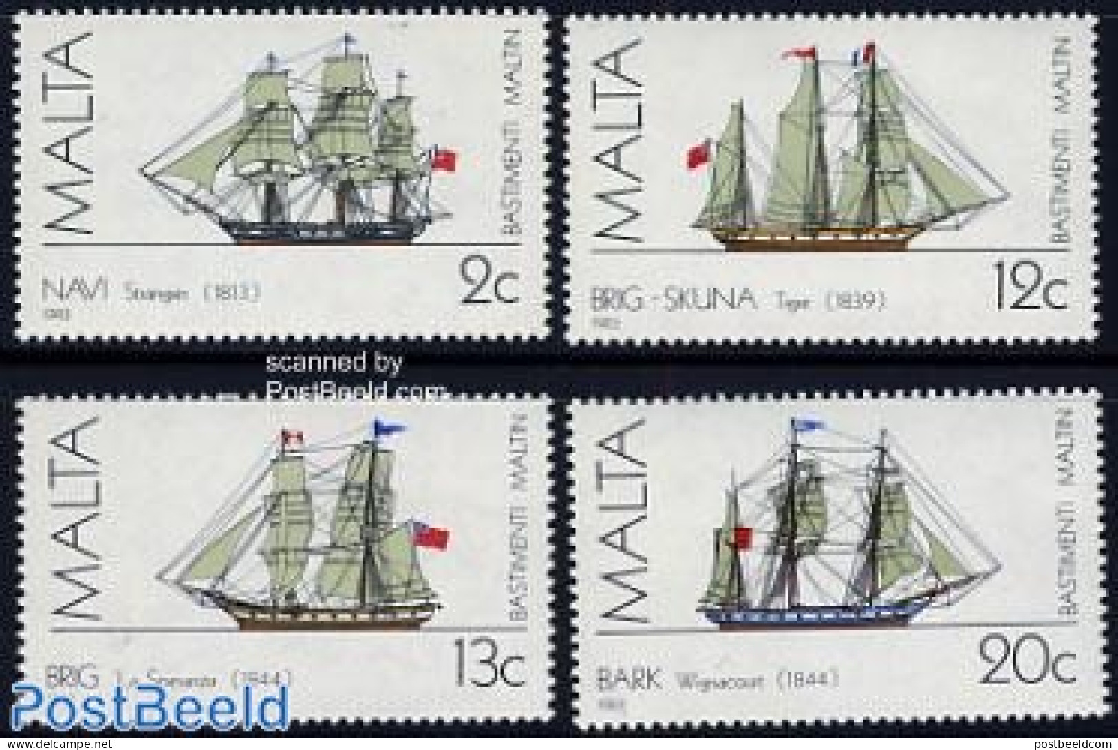 Malta 1983 Ships 4v, Mint NH, Transport - Ships And Boats - Boten
