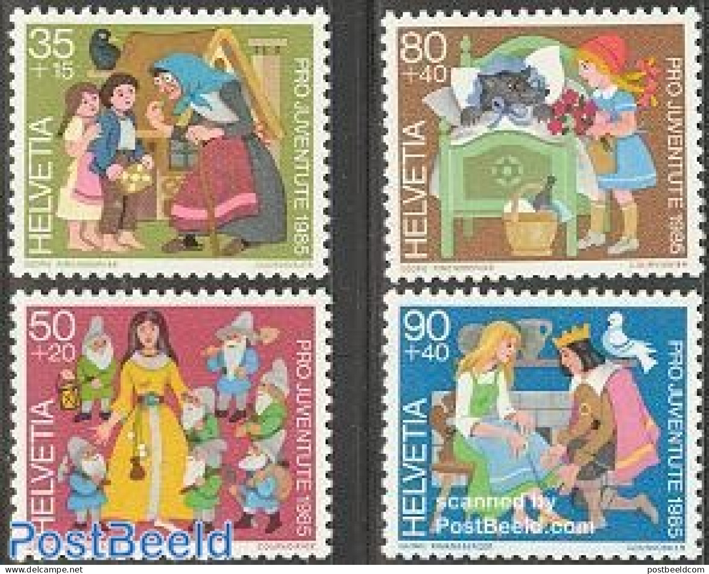 Switzerland 1985 Pro Juventute 4v, Mint NH, Art - Fairytales - Neufs