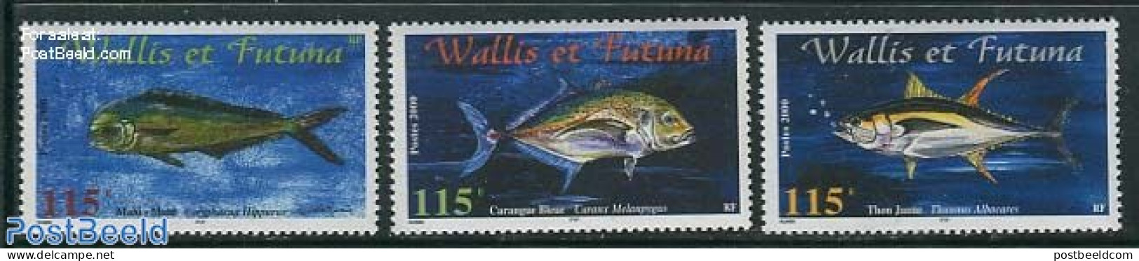 Wallis & Futuna 2000 Fish 3v, Mint NH, Nature - Fish - Fische