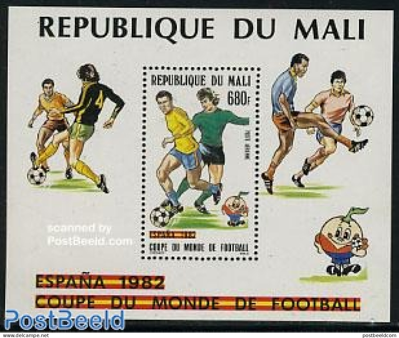 Mali 1982 World Cup Football S/s, Mint NH, Sport - Football - Malí (1959-...)