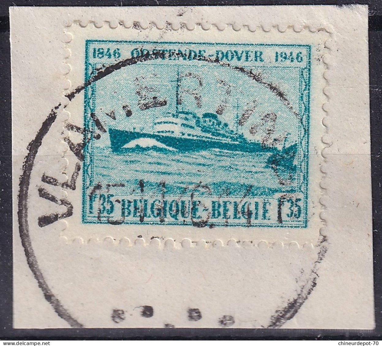 Timbres Oostende Cachet Vlamertinge Village Dans La Province De Flandre-Occidentale De La Ville D'Ypres - Gebruikt