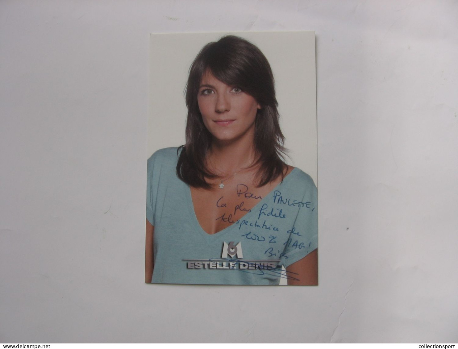 Autographe Estelle Denis - Televisión E Internet
