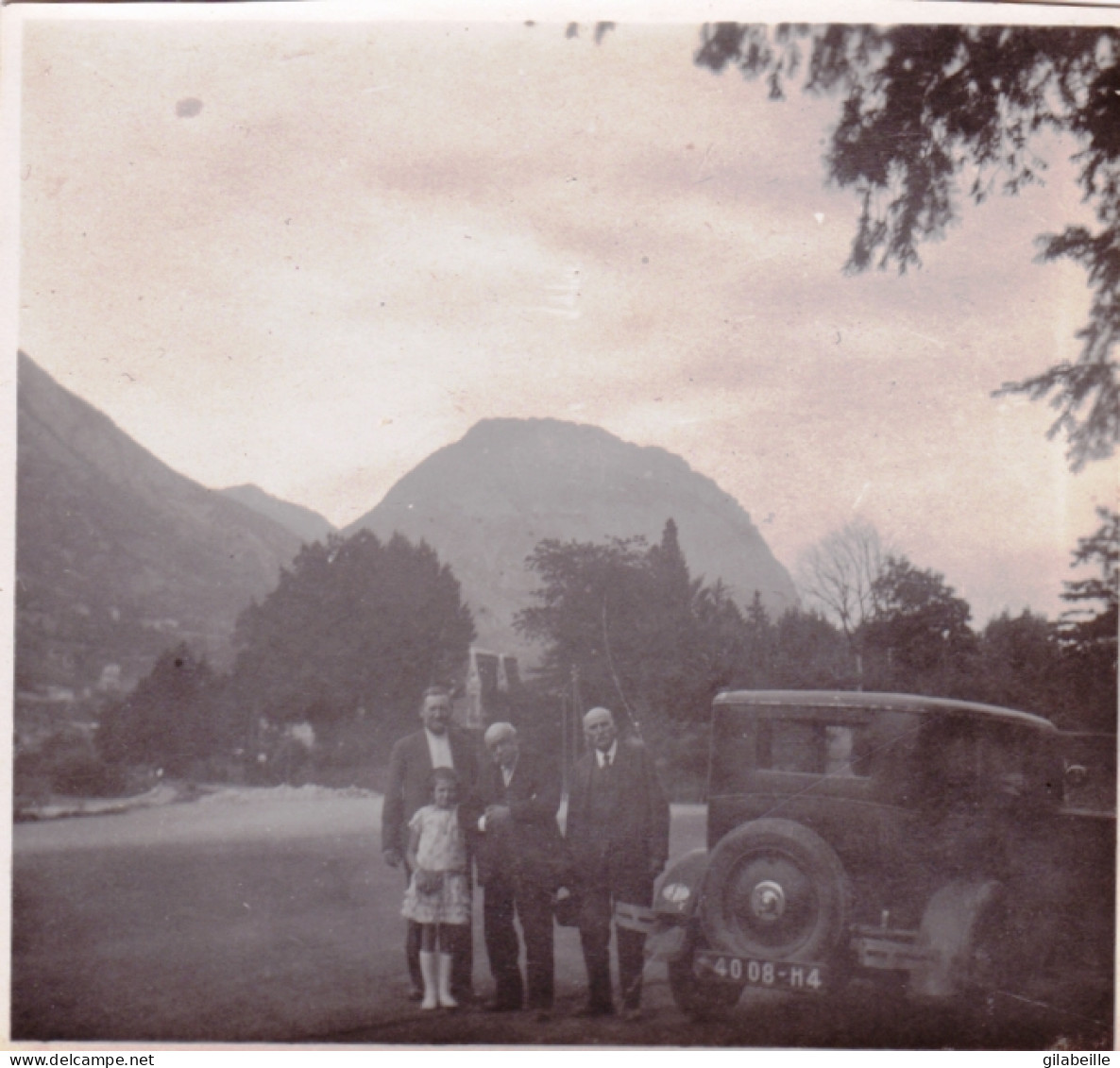 Photo Originale - Année 1928 - Pres De Grenoble Avec La Renault NN - Places