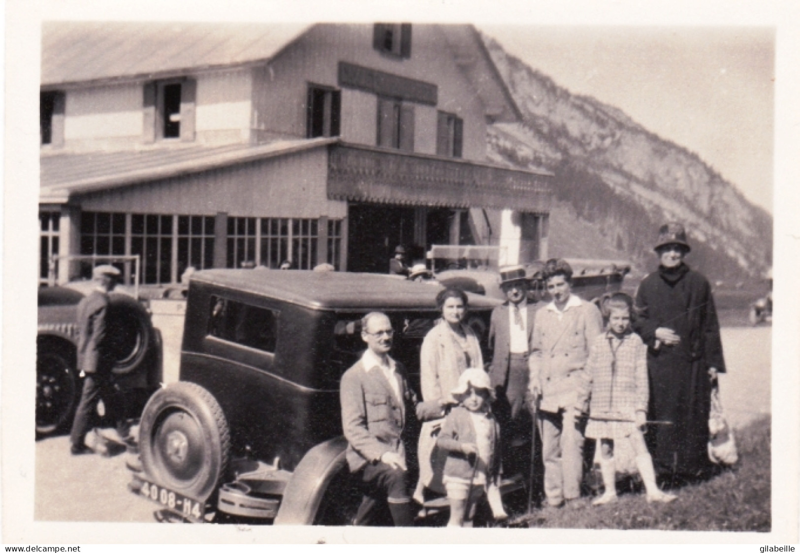 Photo Originale - Année 1928 - En Haut Du Col Des Aravis ( Haute Savoie )  Avec La Renault NN - Lieux