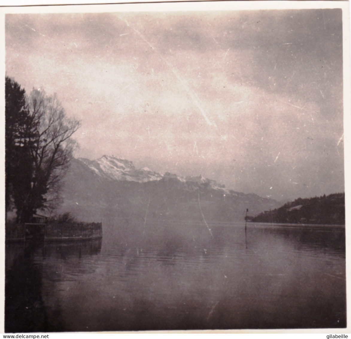 Photo Originale - Année 1928 - Lac D' ANNECY - Les Gourettes - Places