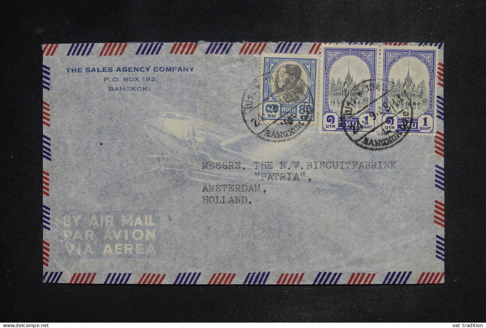 THAÏLLANDE - Lettre Par Avion > Pays-Bas - 1948 - A 2898 - Thailand