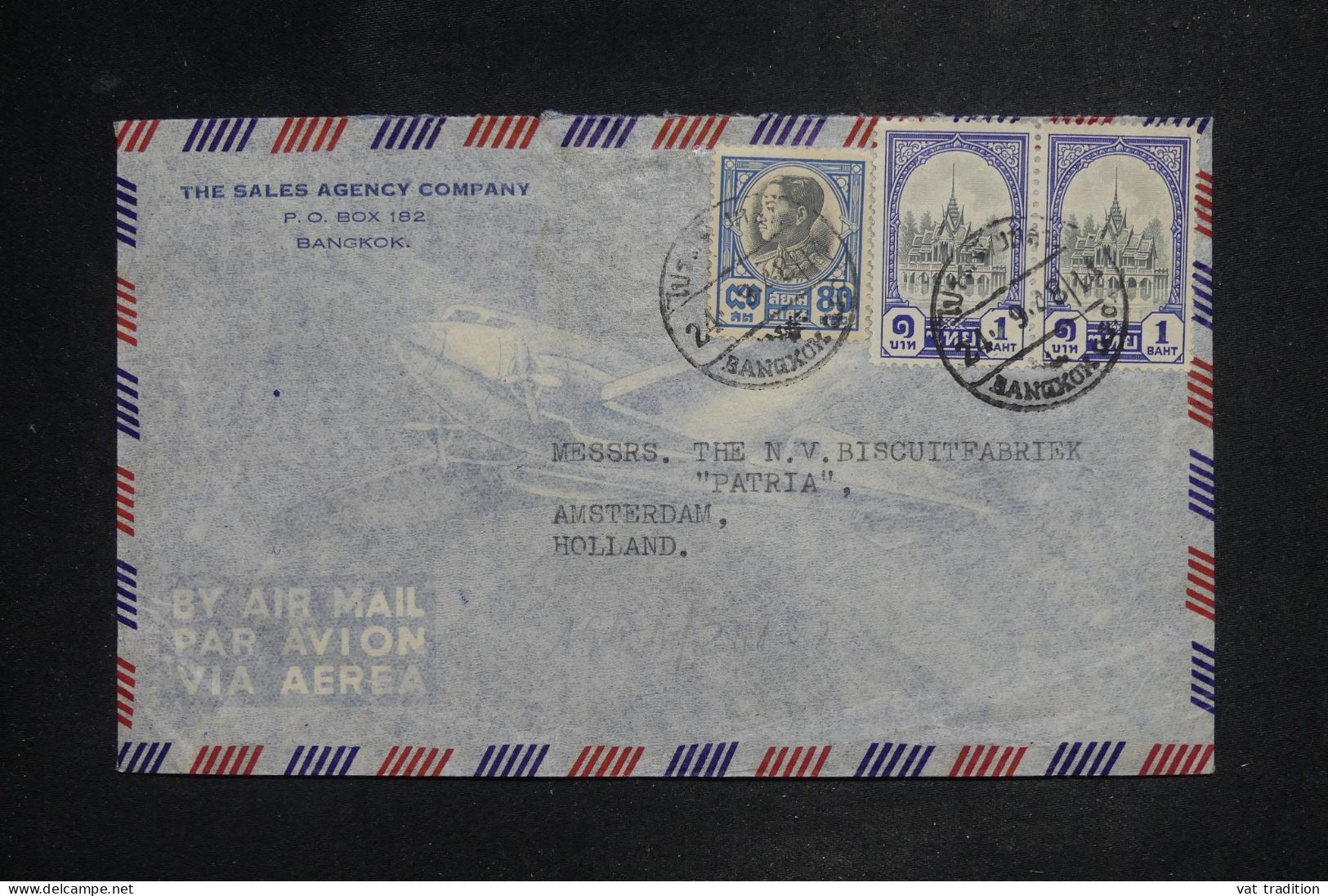 THAÏLLANDE - Lettre Par Avion > Pays-Bas - 1948 - A 2898 - Tailandia