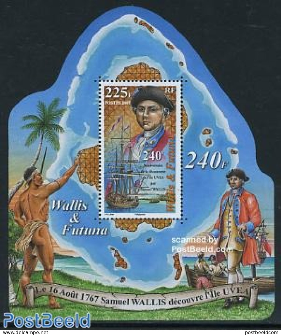 Wallis & Futuna 2007 Uvea Discovery S/s, Mint NH, History - Transport - Various - Explorers - Ships And Boats - Maps - Explorers