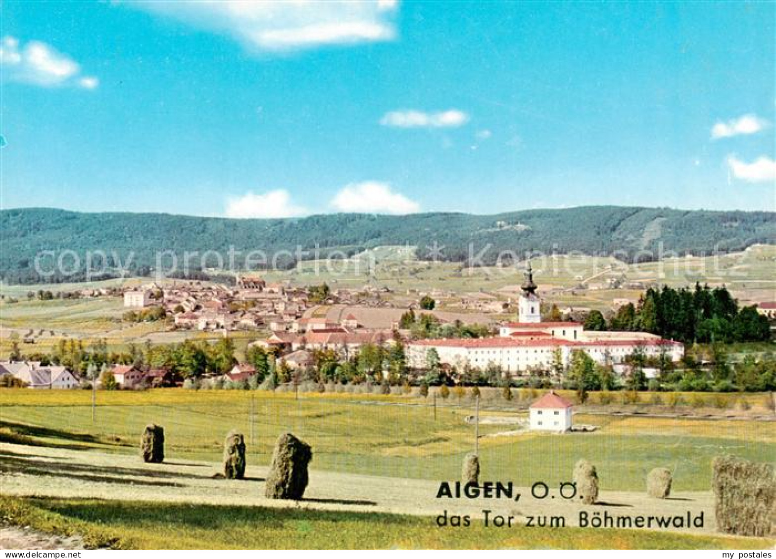 73855932 Aigen Muehlkreis Panorama Mit Kloster Tor Zum Boehmerwald Aigen Muehlkr - Autres & Non Classés