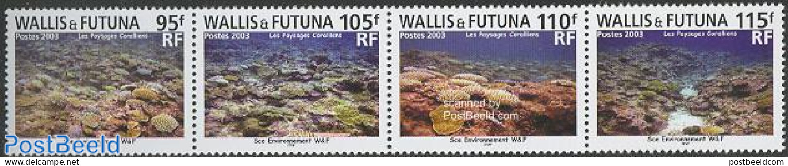 Wallis & Futuna 2003 Corals 4v [:::], Mint NH, Nature - Shells & Crustaceans - Meereswelt