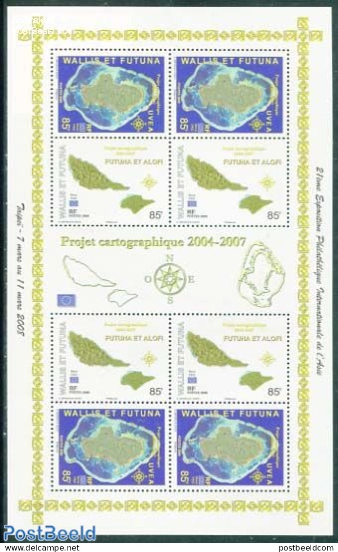 Wallis & Futuna 2008 Cartography Project M/s, Mint NH, Various - Maps - Geography