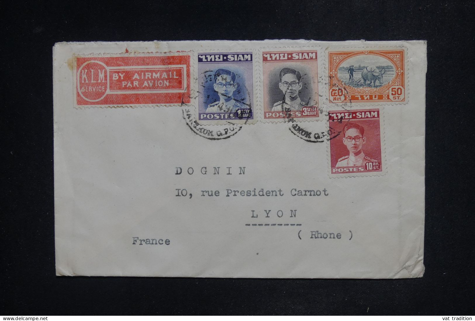 THAÏLLANDE - Lettre Par Avion > France - 1949 - A 2899 - Tailandia