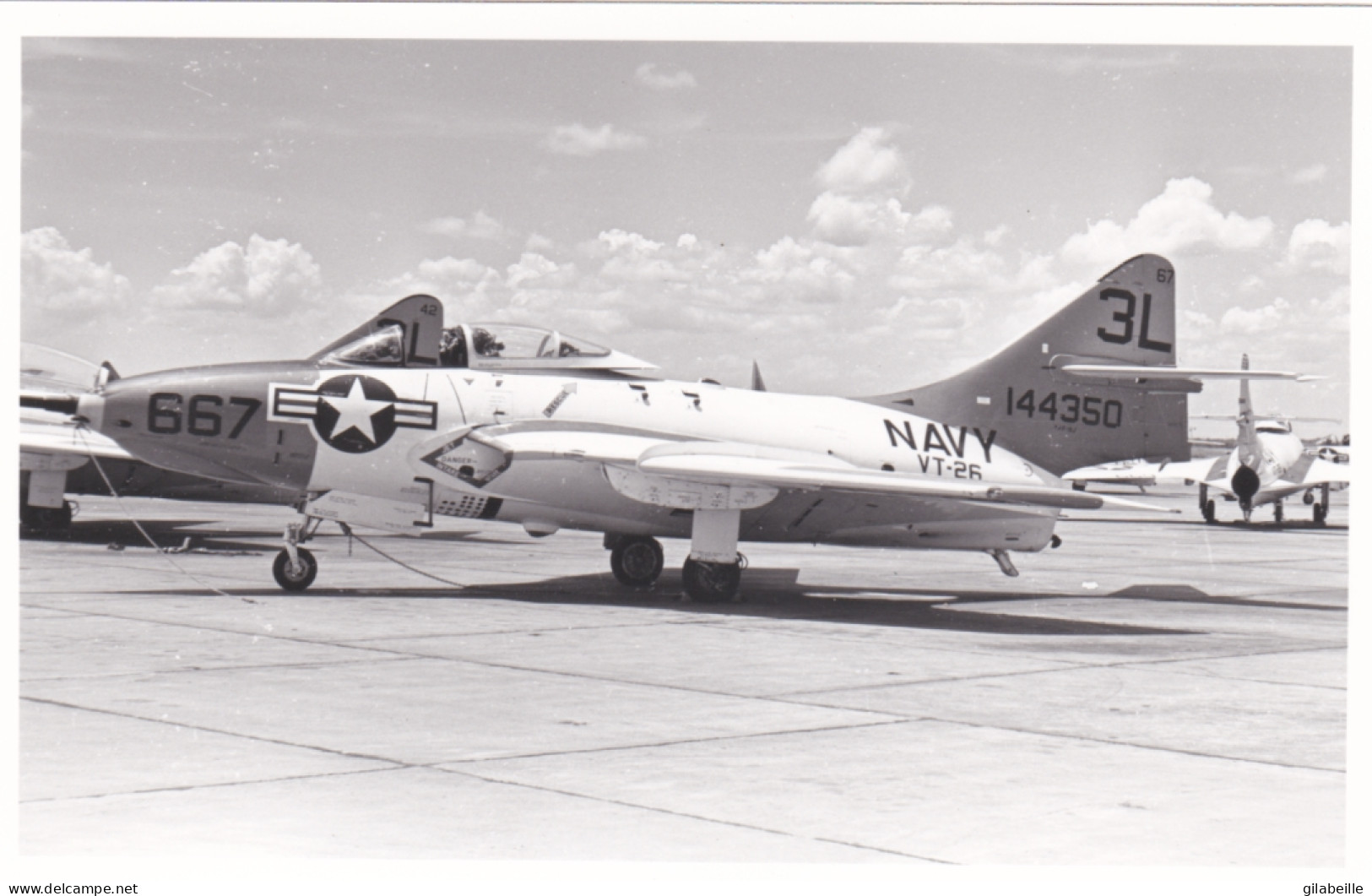 Photo Originale - Aviation - Militaria - Avion Grumman F9F Cougar - NAVY - Aviation