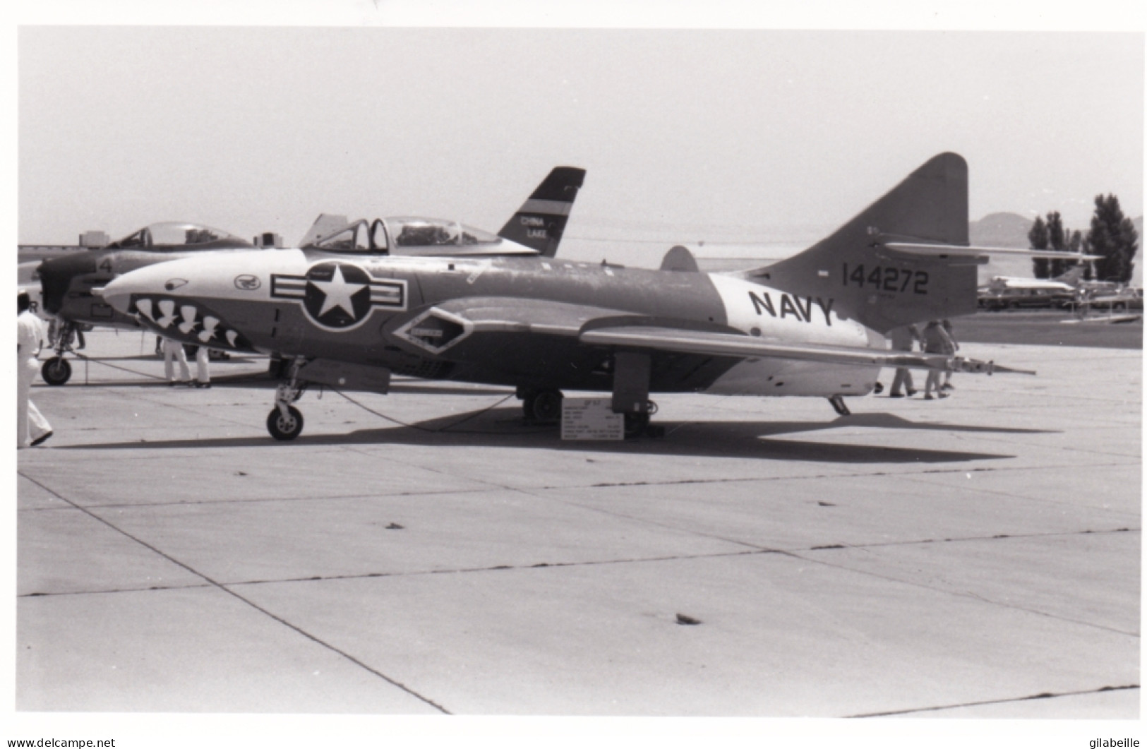 Photo Originale - Aviation - Militaria - Avion Grumman F9F Cougar - NAVY - Aviation