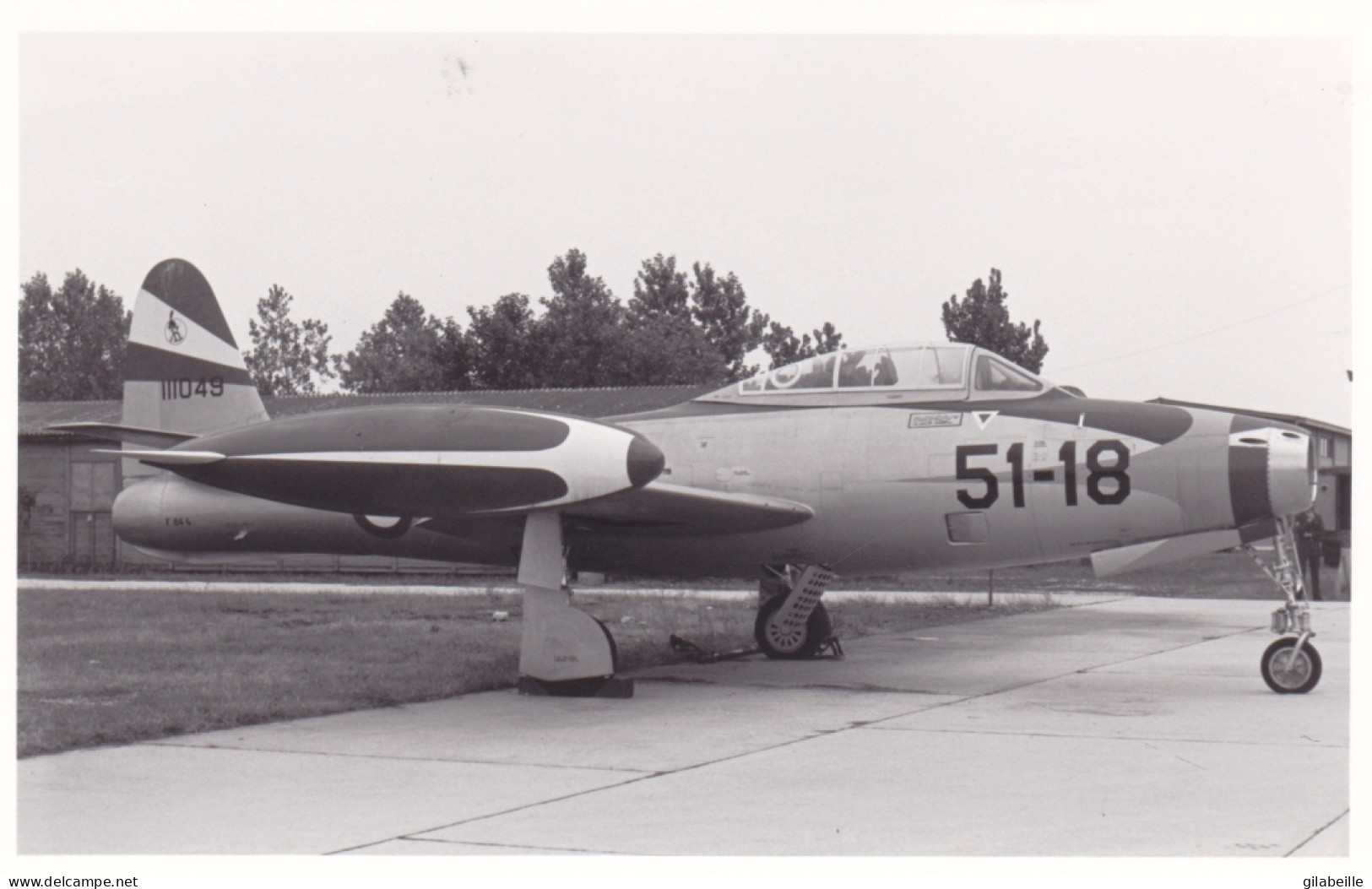 Photo Originale - Aviation - Militaria - Avion Republic F-84 Thunderjet - Luftfahrt