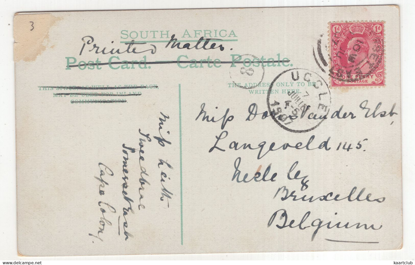 Bellevue Seminary. - (Somerset-East, South-Africa) - 1907 - Sud Africa