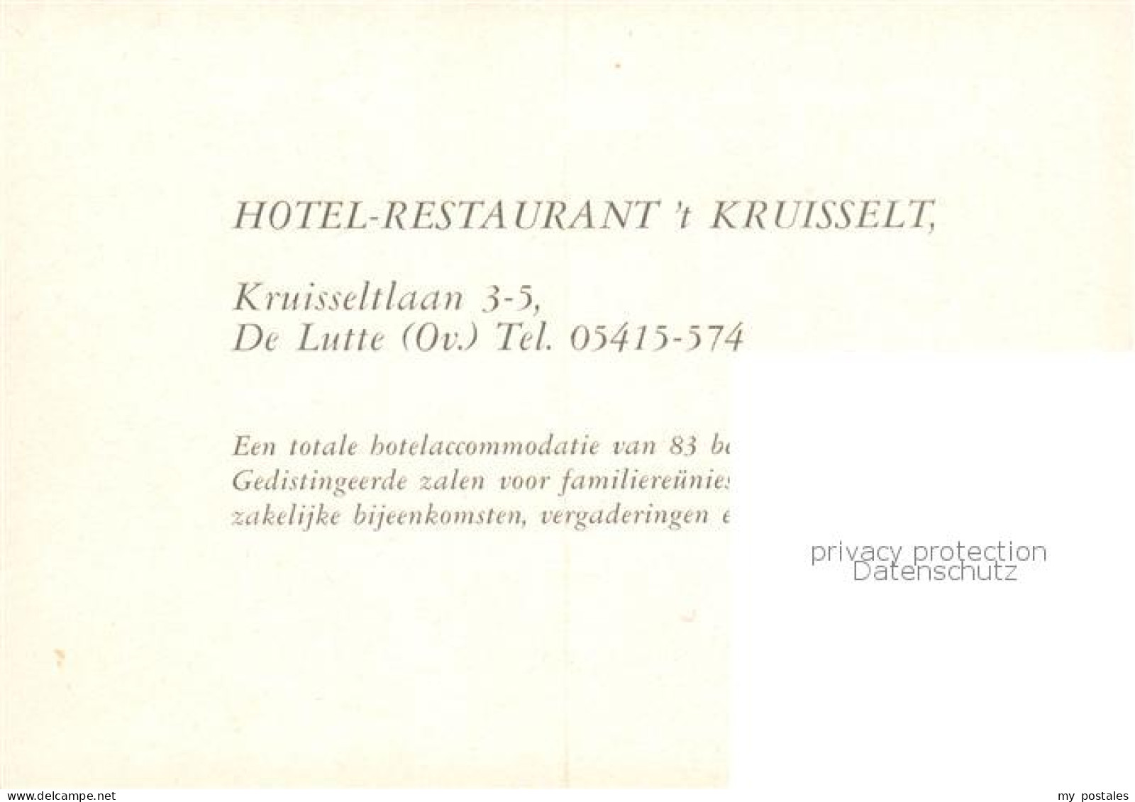 73855894 De Lutte NL Hotel Restaurant T’Kruisselt Gastraeume Zimmer  - Sonstige & Ohne Zuordnung