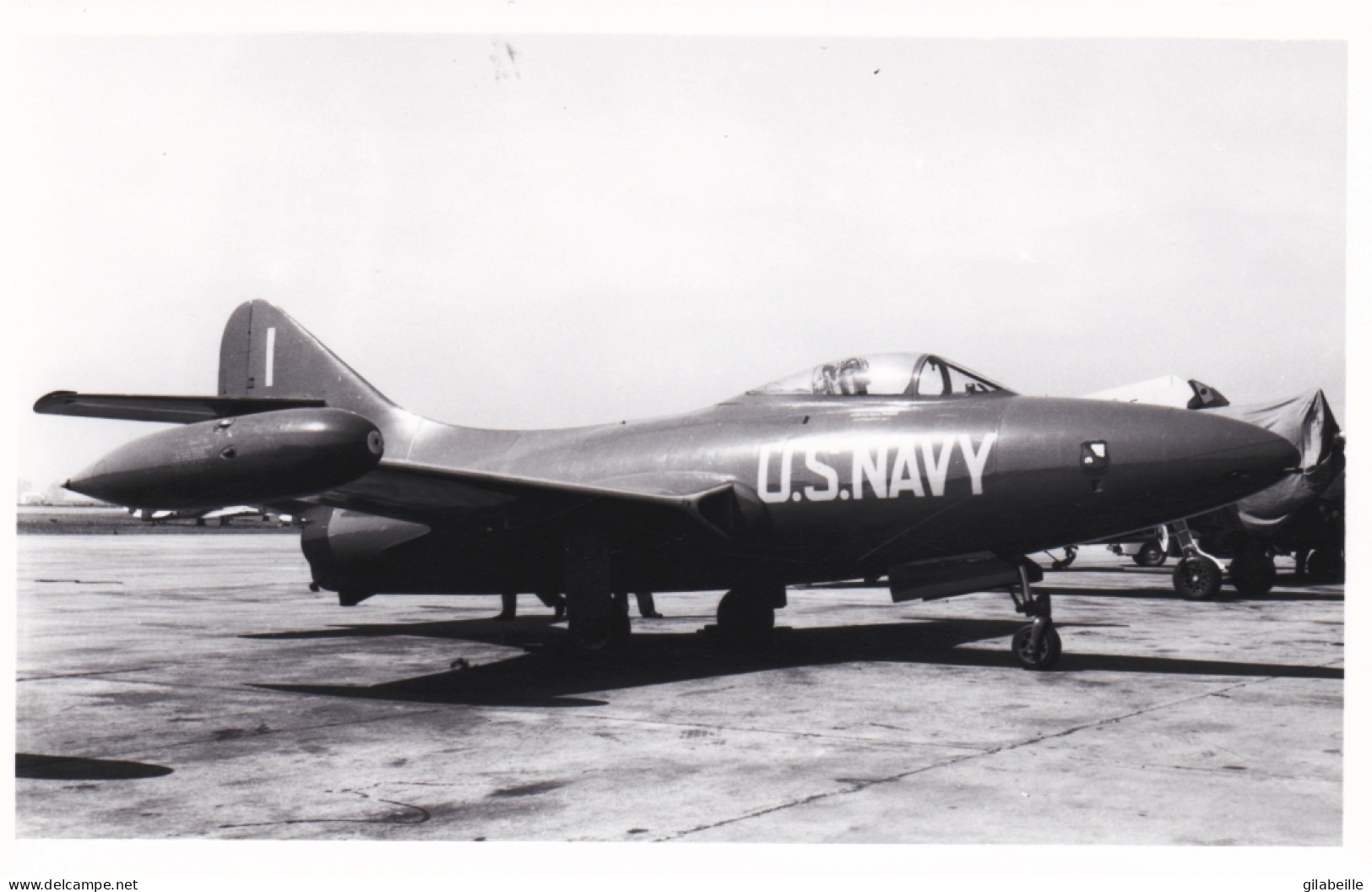 Photo Originale - Aviation - Militaria - Avion - Grumman F9F Panther - US Navy - Aviación