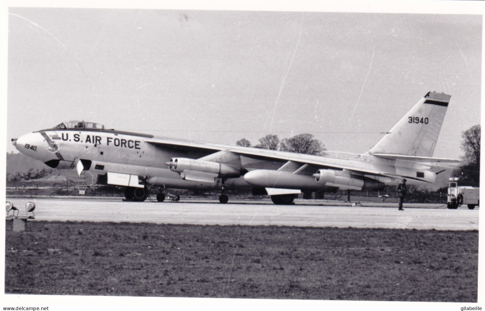 Photo Originale - Aviation - Militaria - Avion Bombardier Strategique Boeing B-47 Stratojet - Aviación