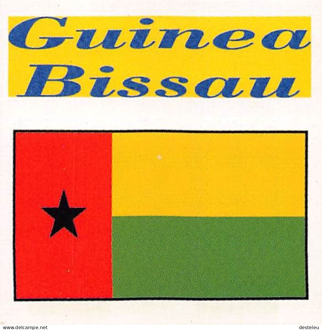 Flag Chromo - Guinea Bissau - 5 X 5 Cm - Other & Unclassified