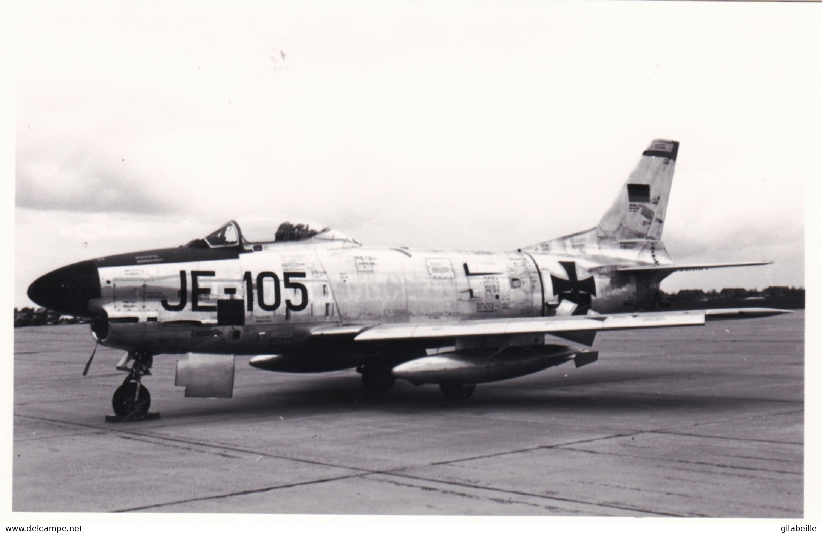 Photo Originale - Aviation - Militaria - Avion North American F-86 Sabre - Luftwaffe - Aviación