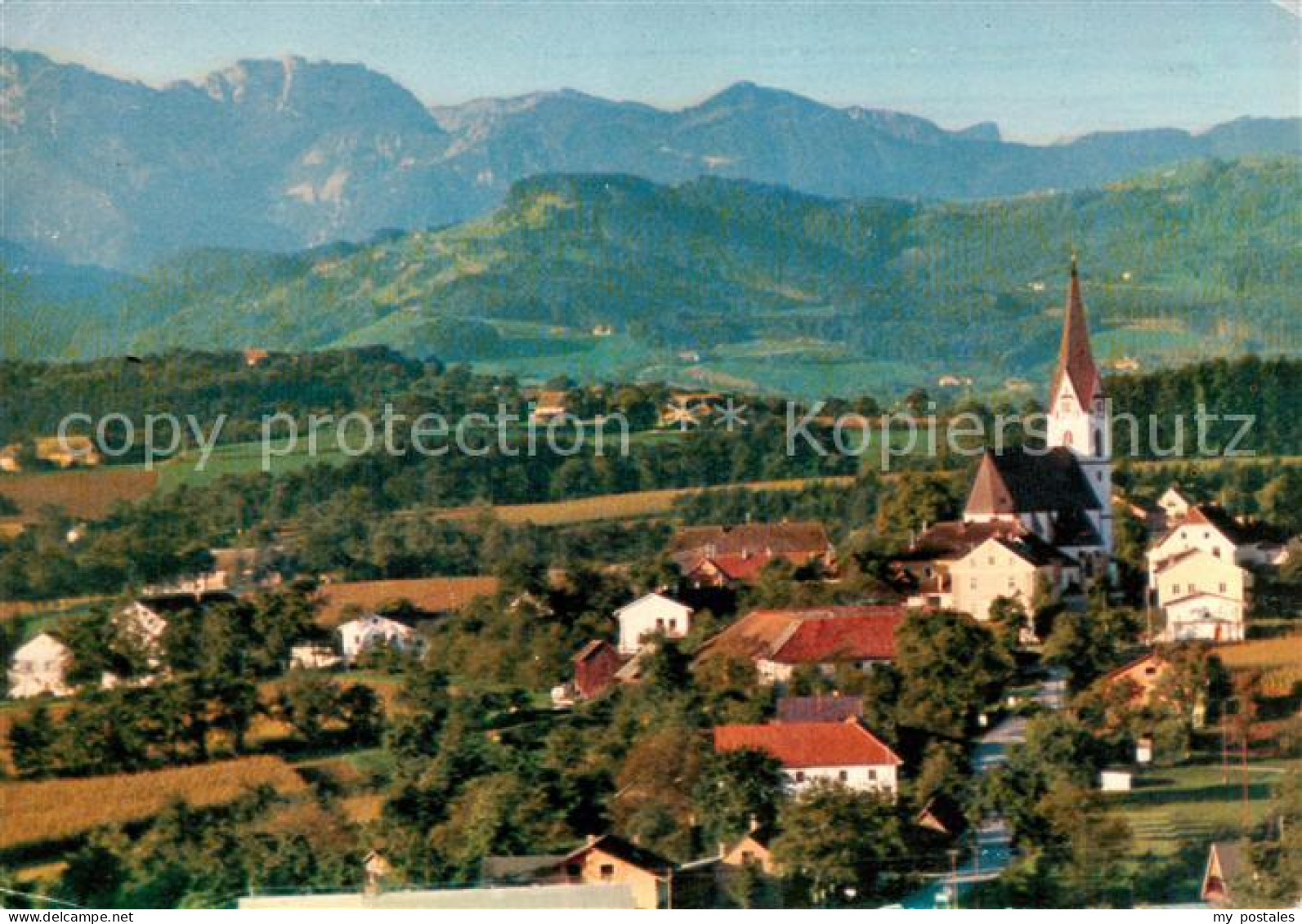 73855832 Aschach Steyr Oberoesterreich AT Panorama Mit Blick Zur Kremsmauer  - Autres & Non Classés