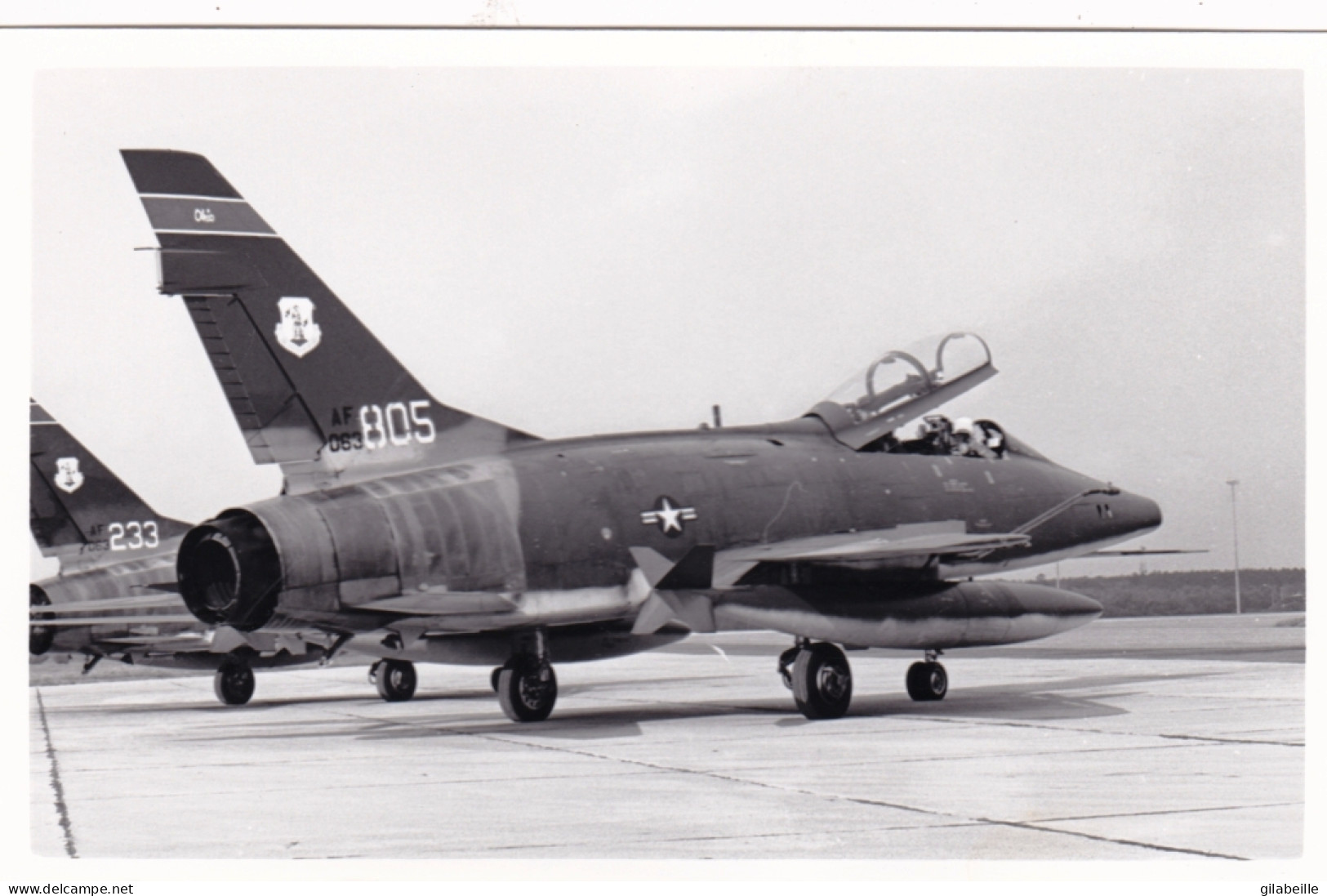 Photo Originale - Aviation - Militaria - Avion North American F-100 Super Sabre - Aviación